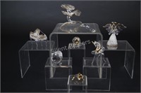 Glass & Gold Lace Thread Figurines