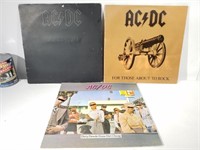 3 albums vinyles d'AC/DC
