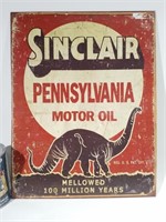 Affiche commerciale Sinclair en métal (12"x16")