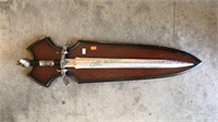 26 inch collector sword with mounting