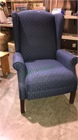 Lazy Boy Blue covered reclining chair 39 x 29 x