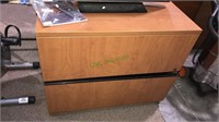 Two drawer horizontal file cabinet would finish,