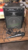 Realistic portable amplified speaker system with