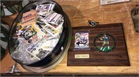 Nice tin full of football cards, and all star