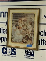 Framed Print Of Victorian Children With Dogs