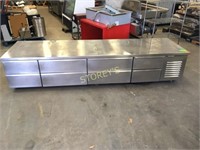 9' Mobile S/S Refrigerated Chef's Base