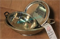 LOT, S/S TRAYS,STRAINER+PAN
