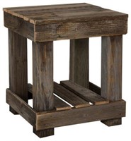BRILLIANT RECLAIMED WOOD SIDE TABLE