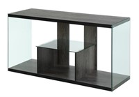 TV STAND WEATHERED GREY (NOT ASSEMBLED)