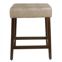FAUX LEATHER COUNTER STOOL (NOT ASSEMBLED)