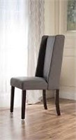 WINGBACK FABRIC DINING CHAIR (NOT ASSEMBLED)