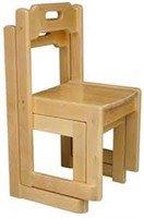 TOTAL OF 2 STACKABLE CHAIR 10"