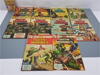 10 comics Charlton Comica "Fightin' Marines"