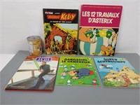 5 livres bandes-dessinées pour enfant dont Astérix
