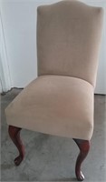Bombay Co Tan Upholstered & Wood Chair