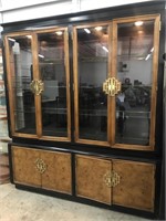 8 Shelf Lighted China Cabinet