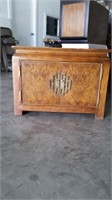 Century Wood End Table with 2Doors