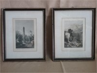 Matted & Framed European Landmark Art