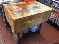 3' x 2' Butcher Block Table