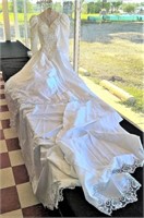 White Satin Wedding Dress