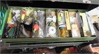 Tool box and contents and fishing tackle box