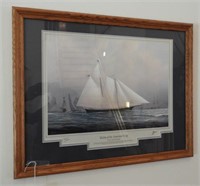 “Yachts of the America’s Cup” framed special