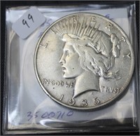 1935 S PEACE DOLLAR VF