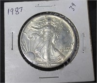 1987 SILVER EAGLE GEM