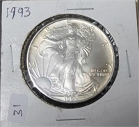 1993 SILVER EAGLE  GEM