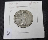 1917 D STANDING QUARTER F KEY DATE