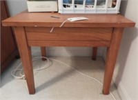 Contemporary Pine single drawer end table