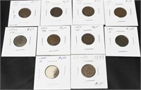 10 NICE INDIAN HEAD CENTS