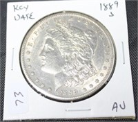 1889 S MORGAN DOLLAR AU KEY DATE