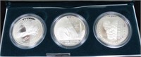 VETERNS PROOF SILVER DOLLARS  3 PIECE SET