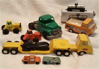 Tonka toy trucks, Ertl Batman car, Hubley