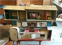Metal dollhouse and Superior play  kitchen