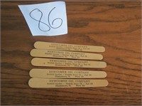 5 Nail Files - Newcomer Oil Company Etown