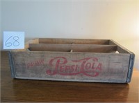 Pepsi-Cola Wooden Crate w/ Dividers