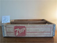 7UP Wooden Crate w/ Dividers