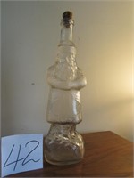 Vintage Santa Bottle Cork Top 12" Tall