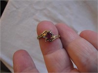 Vintage Ornate 14KP Ring Size 5&1/2