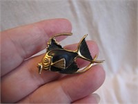 Vintage Fish Brooch Pin