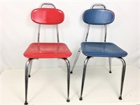 Vintage school chairs.