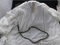 (2) Arriat blouse w leather belt