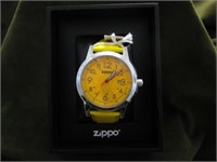 Zippo yellow watch