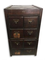 Antique Macey library card cabinet.