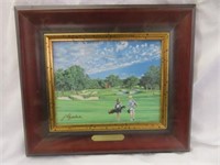 FRAMED OIL ON BOARD #2 GRANITE BAY GOLF CLUB"