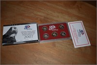 2007 US Mint State Quarter Silver Proof Set