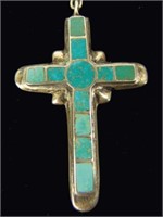 Zuni Inlay Cross