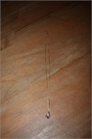 Sterling Silver and Amethyst Necklace